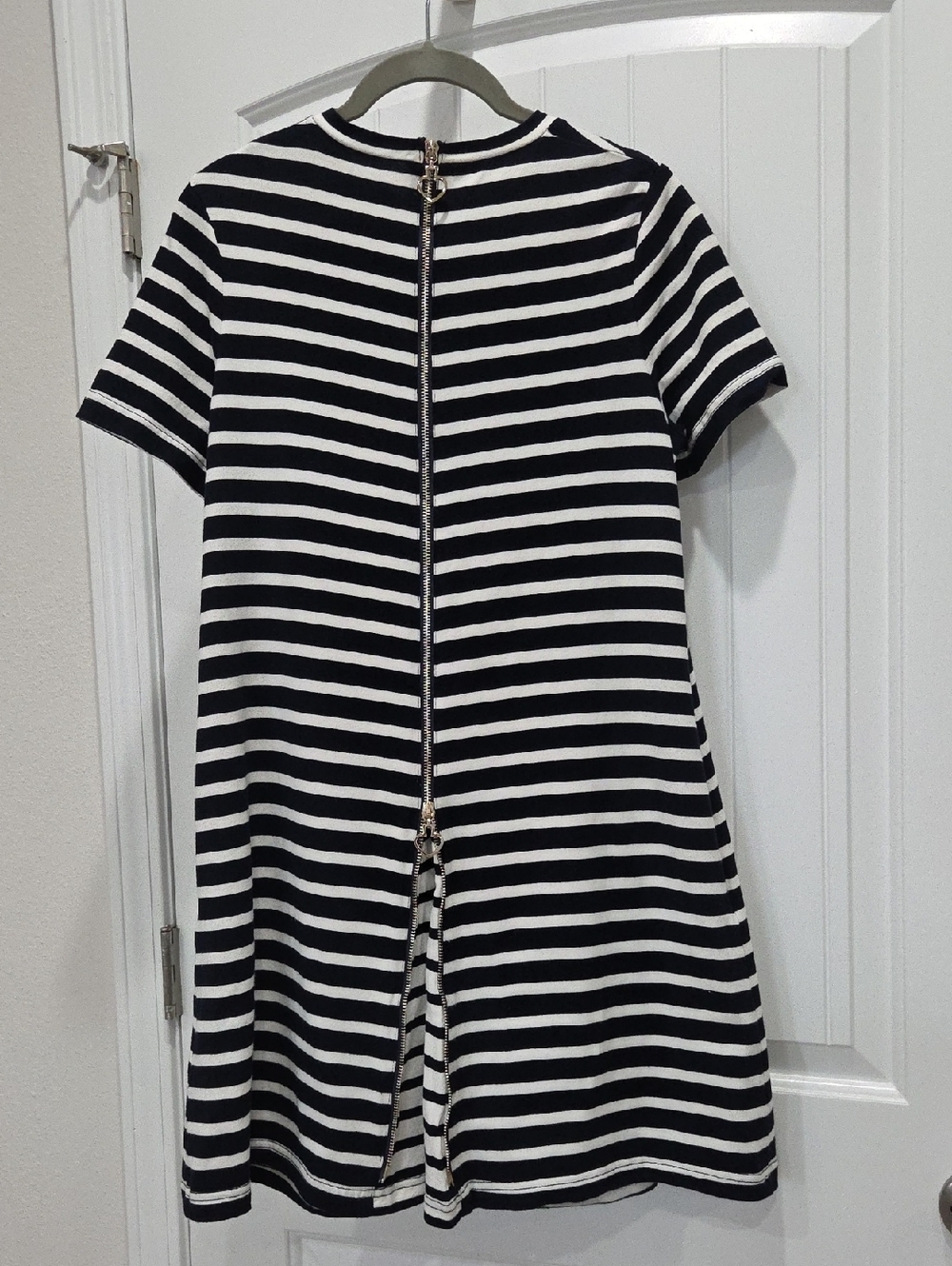 Kate Spade 100% Cotton Stripe Zip- Back Knit Dress, Small - Picture 5 of 10